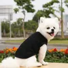 Dog Apparel Sublimation Blank DIY Cotton Pet Dog Cat Clothes Solid Color Summer Breathability T Shirt Vest XS-5XL Pets Clothes BH8479 FF