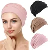 Berretti Cancro Tessuto elastico Cotone Sciarpa musulmana Berretto Chemio Respirare Cappello Volant Donna