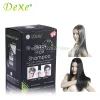 Tools 10pcs/box Dexe Black Hair Shampoo Red wine Dark brown 5 Mins Dye Hair Into Black Herb Natural Faster Hair Restore Colorant