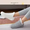 Women Socks 1Pair Solid Color Anti-Slip Floor Thicken Plush Flip Flops Warm Bedroom Slippers Men Winter Shoes Indoor Accessories