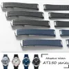 20mm Watch Strap Bands Men Blue Black Waterproof Silicone Rubber WatchBands Armband Clasp Buckle For Omega 300 AT150 8900 Tools326M