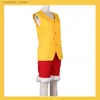 Cosplay Anime Costumes Monkey D. Luffy Cosplay kom till St Hat Boy för för två år sedan med en Tank Top Uniform full uppsättning av Halloween Carnival Setc24321