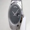 Montre de mode masculine fonction date cadran noir montres-bracelets automatiques en acier R412132