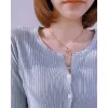 Design Ense Of Luxury Clavicle Chain Fashion Minimalist Bow Necklace With Jewelry