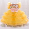 Girl Dresses Toddler Baby Dress Fluffy Tulle Flower Bow Baptism For Girls First 1st Birthday Party Wedding Prom Clothes Gown