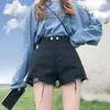 Shorts pour femme Punk pantalons courts pour femme à porter Cargo Biker jean avec ceinture Denim Y2k Harajuku bas prix tenues en plein air