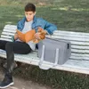 Cão portador gato saco de viagem portátil bolsa para animais de estimação transportando para compras andando viajando filhote de cachorro gatinho