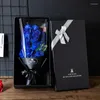 Dekorative Blumen Valentinstag Geschenk Rosen Künstliche Vergissmeinnicht Seifenstrauß Box
