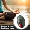 Face Massager Positive Energy Crystal Oval Red Blood Stone Palm Massage Stone Natural Polishing Pocket Crystal Energy Stone Home Decoration 240321