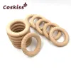 Necklaces Baby Teether Wood Teething Beads Beech Wooden Ring DIY Teethers Necklace