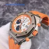 Montre-bracelet mécanique AP Royal Oak Offshore Series 26217BC Chronographe VIP pour hommes limité à 12 pièces en or blanc 18 carats