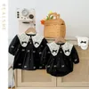 Peuter Baby Meisjes Kant Borduren Jurken Herfst Meisje Baby Romper Baby Kinderen Lange Mouw Romper 240318