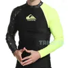 Damskie stroje kąpielowe ciasne wysypki nurkowanie ochrony UV długoterminowe Surfing Zużycie sportu na plażę koszulki pływakowe sprzęt UPF50
