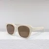 Solglasögon varumärkesdesigner Clear Sexy Cat-Eye Female Sun Glasses Wild Protection UV400 Holiday Lesure Women 50124f