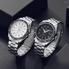 Wristwatches 2024 Master Series Men's Watch Tungsten Steel Bezel Imported Quartz Movement