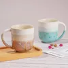 Canecas 15 oz cerâmica horóscopo caneca com esmalte reativo exclusivo mudança de cor stoare xícaras de chá para escritório e casa