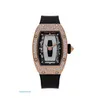 Montre-bracelet RM pour femme, mouvement RM07-01, or rose, agate, neige, diamant, serti RM07-01 JY