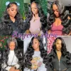 Wigs Body Wave Hair Bundles With HD Transparent Frontal 12A Unprocessed Brazilian Virgin Human Hair 3 Bundles With Closure Natural