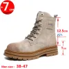 Boots Ankel Boots Elevator Height Increase Shoes for Men Insole 7CM Adjustable Shoe Lifts Women Leather Plus Size 3547