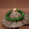 Andra modetillbehör laomiao en jade handsträng spenat grön 10mm armband säkert enkla jasper handkläder droppleverans otb2n