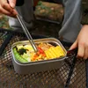 Dinnerware Lunch Box Camping Tableware Tourist With Lid Bento Modern Minimalist Design Containers For Adults Kid