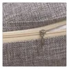 Pillow Linen Sofa Cover Throw Case 45x45cm Japan Style Solid Colors Decorative Couch Bed Pillowcase For Home Office Car