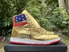 Trump Sneakers The Never Surrender High-Tops Designer 1 1S Gold Custom Men Trainers Outdoor Comfor