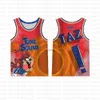 23 Michael NCAA 2021 Movie Space Jam Tune Squad basketbalshirt blauw 1/3 Tweety 10 Lola!Taz 7 R.RUNNER Lebron 6 James 1 Bugs Zwart