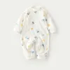 Vêtements de printemps en pur coton, combinaison à manches longues, vêtements d'automne pour nouveau-nés, pamas pour enfants, combinaisons pour bébés hommes et femmes