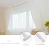 Shower Curtains Clothes Rail Rack Punch-free Tension Pole Corner Wardrobe Rod Abs Curtain Stainless Steel