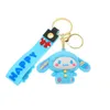 Porte-clés lapin fraise, pendentif en caoutchouc souple, poupée créative, voiture, petit lapin, vente en gros