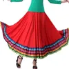 Faldas para mujer, falda de baile folclórico, Flamenco español, colorido, gran oscilación, largo, folklórico mexicano, disfraz de actuación