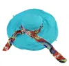 Kadınların Katlanabilir Disket Tersinir Seyahat Plajı Güneş Visor Şapkası Geniş Brim Upf 50+