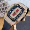 Nice Wristwatch RM Wrist Watch Collection Series18k Rose Gold Original Diamond Red Lip RM07-01 Automatic Mechanical Fashion DYFF