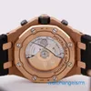 Famoso orologio da polso AP Epic Royal Oak Offshore 26470OR Orologio da uomo con quadrante nero Cronografo in oro rosa 18 carati Orologio meccanico automatico svizzero Nome orologio con diametro