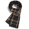 Ny herrduk Winter Warm Plaid Scarf Mens Jacquard Imitation Cashmere Scarf