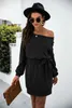 cosplay New Off Shoulder Waistband Loose Dress