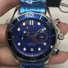 Chronograph Superclone Watch Joker Автоматическое механическое движение мужское бизнес -модельер часы для наблюдения за нарушениями роскошные Blue Automa 52