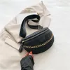 Sacs de taille chaîne sac banane pour femmes sac en cuir de haute qualité mode épaule bandoulière poitrine femme ceinture sacs à main