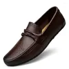 Buty swobodne oddychające luksusowe mokasyny mokasynów Mężczyzniki męskie mieszkania skórzana łódź chodzącego obuwia chaussures hommes