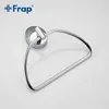 タオルリングFRAP CHROME POLOME TOWEL RING WALLマウントタオルラックペーパーホルダーバスルームハードウェアアクセサリー240321