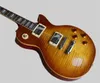 Custom SunBurst Flame Maple-top guitarra elétrica Tuilp tuner hardware cromado