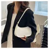 Evening Bags 2024 Fashion Vintage Women Handbags Leather Shoulder Bag Casual Underarm Solid Color Zipper Purses Clutch
