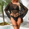 2023 Summer New Amazon Cross border Tassel Irregular Bikini Beach Shirt Hollow Knitted Sun Protection Cover