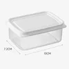 Storage Bottles No Burr High Quality Box Avoid Waste Efficient Food Grade Plastic Clear Rectangular Square Shape Sealed