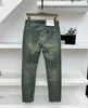 2024 latest mens jeans fashion retro blue wash craft casual jeans highend brand luxury designer jeans