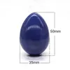الوجه مدلك 35x50mm yoni egg esge المعالجة الطبيعية الكريستال kegel ملحقات التدليك المعدنية الأحجار الكريمة الديكور المنزل الروحية بالجملة 240321