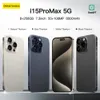 6.7 인치 I15 Pro Max 휴대폰 카메라 스마트 폰 카메라 16GB+1TB RAM 얼굴 전체 화면 스마트 컴퓨터 스마트 폰 테이블 안드로이드 12 휴대 전화 선물 녹색 태그 밀봉 상자