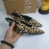 High quality wholesale Print Za2024 Low designer Spring Dew New Patent Womens Flower Shoes Heel Leopard Gold Pattern Animal Leather Pointed Metal Material