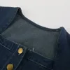 Vestidos de trabalho de manga curta denim camisa conjunto feminino cintura alta meia saia comprimento médio verão estilo coreano francês estrangeiro sty